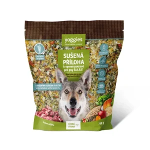 Yoggies Sušená příloha s ovesnými vločkami k syrové potravě B.A.R.F., 750g | Pejskovice