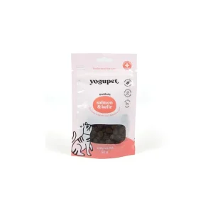 Yogupet Snack pro kočky – s lososem a kefírem 50 g | Pejskovice